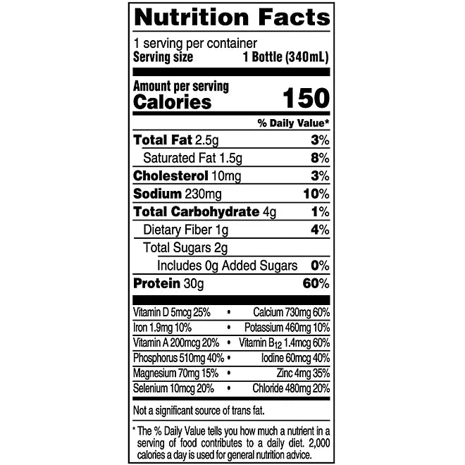 Fairlife Nutrition Plan Chocolate Bottles, 11.5 fl oz., 12 pk.